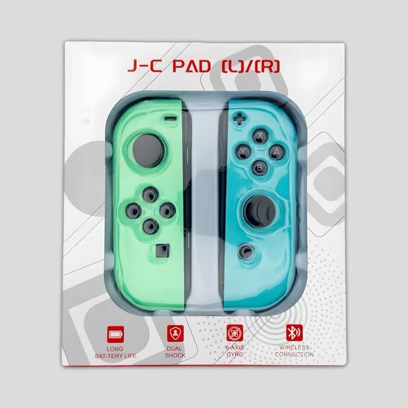 Brand New J-C PAD Joy-Con Controllers Nintendo Switch Green Blue Wireless Gyro - Picture 1 of 3